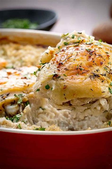 Easy Chicken and Rice Casserole - Grandma Linda's Recipes