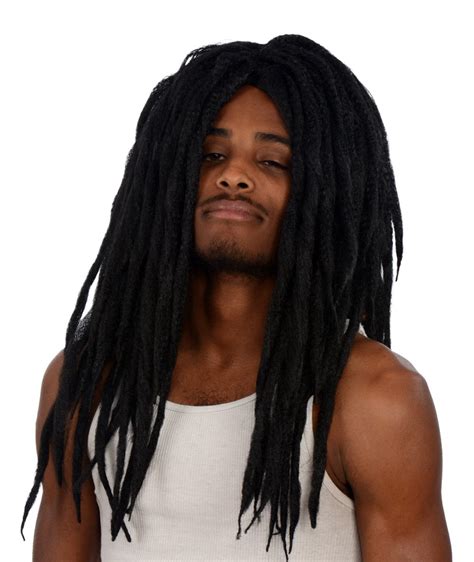 Jamaican Black Dreadlock Style Wig Unisex Black Costume Halloween Ebay