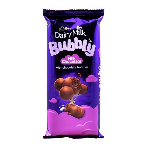 Buy Cadbury Dairy Milk Bubbly Milk Chocolate 87g Local Online At