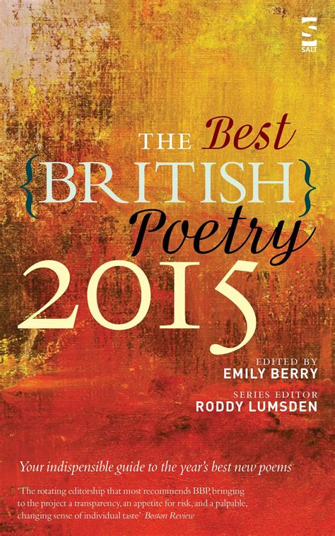 Best British Poetry 2015 Roddy Lumsden Salt
