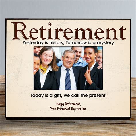 Personalized Retirement Printed Frame Tsforyounow