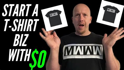 How To Start A Profitable T Shirt Business With No Money YouTube