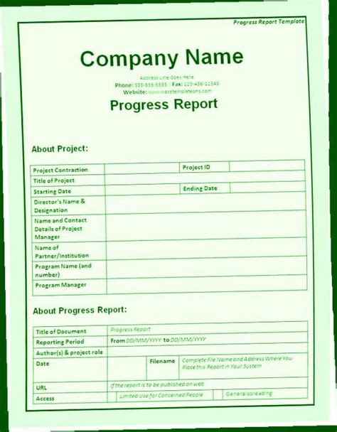 Business Report Writing Templates In Microsoft Word