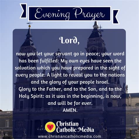 Evening Prayer Catholic Monday 2 10 2020 Christian Catholic Media