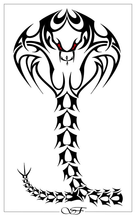 Tribal Snake By Phisch2222 Cobra Tattoo King Cobra Tattoo Tribal Mask