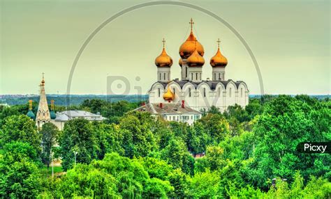 Image Of View Of The Assumption Cathedral In Yaroslavl Russia Vv