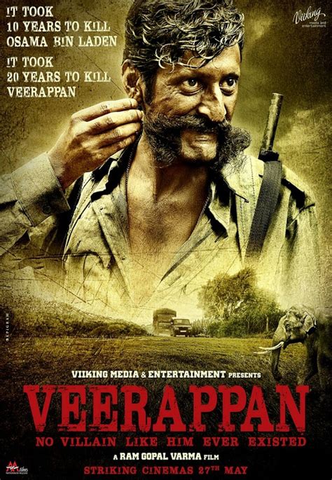 veerappan motion poster ram gopal varma s film promises to be a high octane thriller