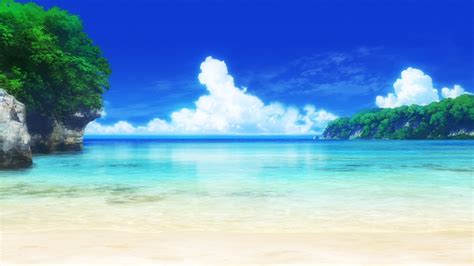 Anime Landscape Anime Summer Beach Landscape
