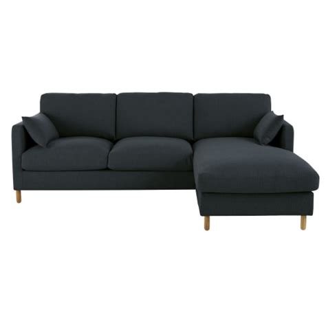 Ein ecksofa ist das herzstück der wohnzimmereinrichtung. 5-Sitzer-Ecksofa mit Ecke rechts, anthrazitgrau und ...