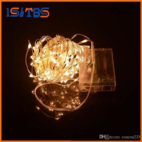 2017 Aa Battery Power Operated Led Copper Silver Wire Fairy Lights String 50leds 5m Christmas
