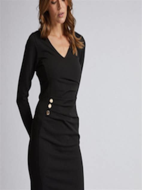 Buy Dorothy Perkins Women Solid Black Sheath Dress Dresses For Women 10579898 Myntra