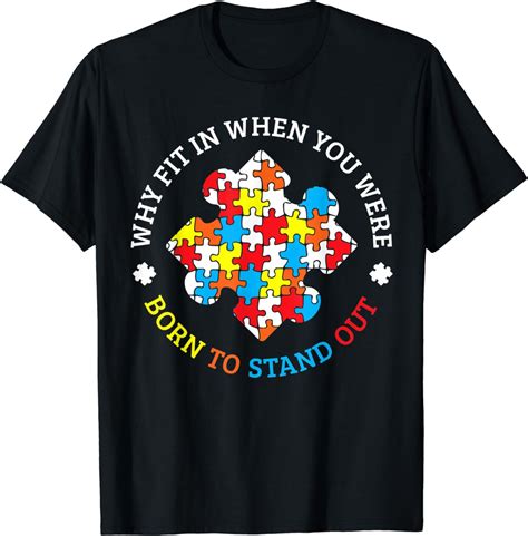 Autism Awareness Month Puzzle Aspergers Autistic Pride T T Shirt