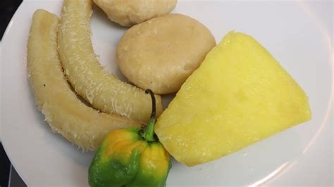 How To Make Jamaican Boiled Dumpling With Yam And Banana Ground Provisions Youtube