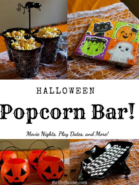 Halloween Popcorn Bar Halloween Popcorn Popcorn Bar Halloween