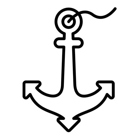 Anchor Line Icon 14810603 Vector Art At Vecteezy