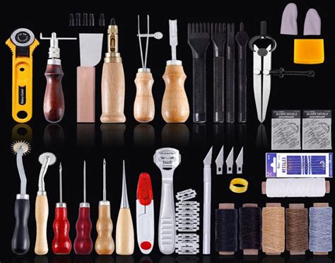 Professional Leather Craft Tools Kit Hand Sewing Stitching Etsy