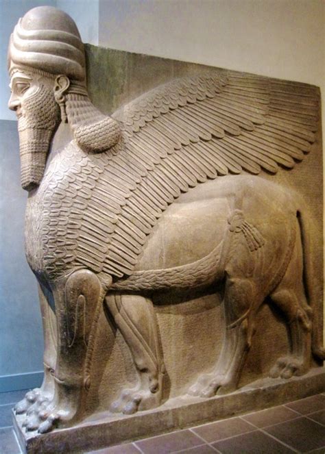 Aquilasaurus Tammuz The Human Headed Assyrian Lamassu From The City