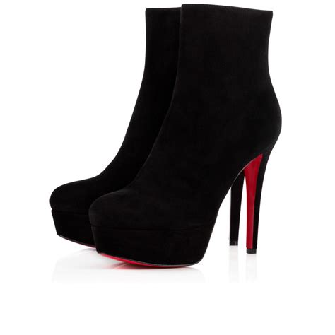 christian louboutin ankle boots bianca booty 120mm black womens — rob fuggetta