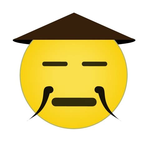 Chinese Emoji Drawing With A Hat