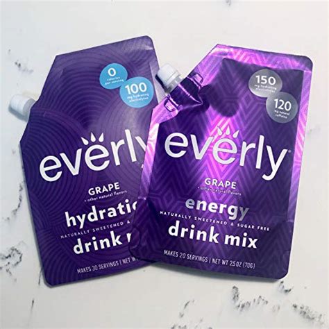 Everly Energy Natural Energy Drink Mix Powder Sugar Free Natural