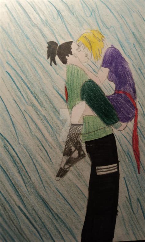 Shikamaru And Temari Kiss In The Rain By Kurosakiyukii On Deviantart