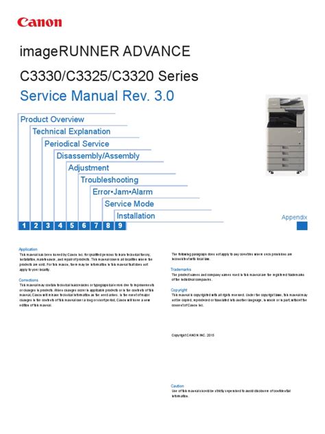 CANON PRINTER SERVICE MANUAL imagerunner_advance_c3325_series.pdf ...