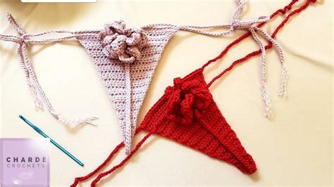 Crochet Rosette Thong Bikini Set Part 1 Crochet Rosette Microkini