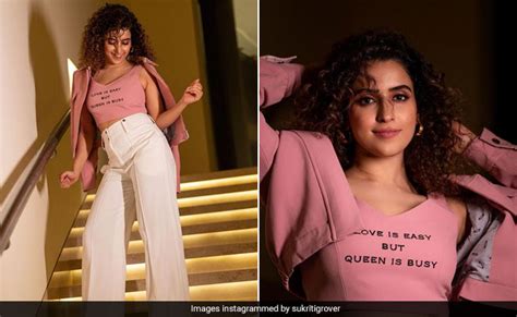 Busy Queen Sanya Malhotra Has All Eyes On Her In A Statement Crop Top