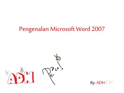 Pengenalan Microsoft Word 2007 Ppt
