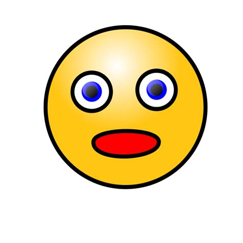 Shocked Smiley Face Clipart Best
