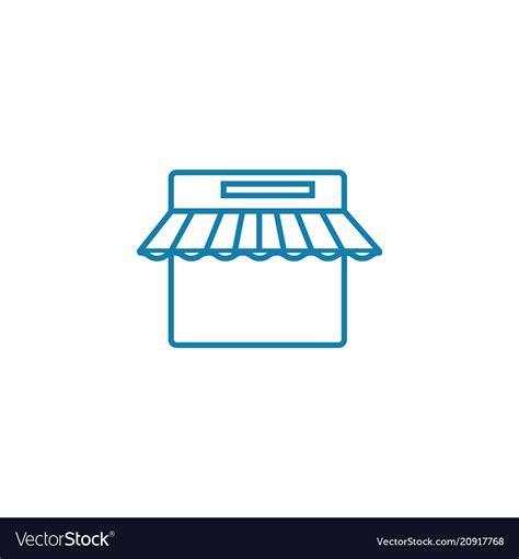 Point Of Sale Linear Icon Concept Of Sale Vector Image