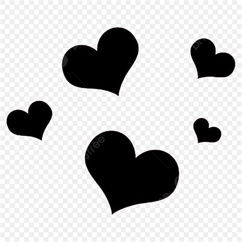 Heart Clipart Black And White Pngs