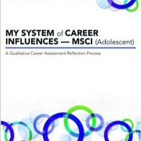 Stream Download Pdf My System Of Career Influences Msci Adolescent Facilitators Guide