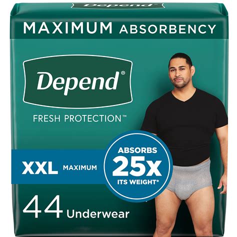 Buy Depend Fit Flex Incontinence Underwear For Men Maximum Absorbency