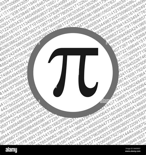 El Símbolo Pi Constante Matemática Número Irracional En Círculo La Letra Griega Antecedentes
