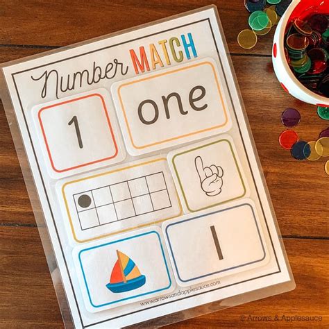 Numbers 1 10 Matching Number Sense Counting Activity Etsy