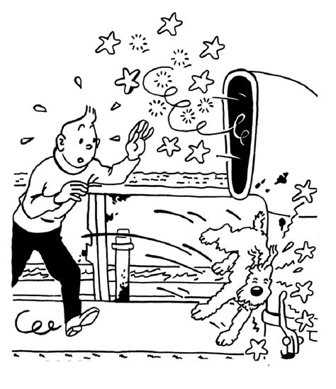 Free Tintin Coloring Pages To Print Tintin Kids Coloring Pages Page