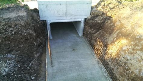 Installing A Box Culvert Over Two Ground Levels Croom Concrete
