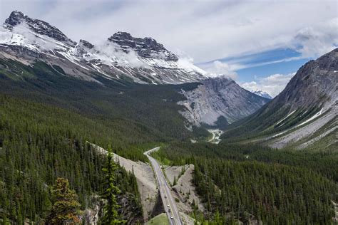 Driving The Icefields Parkway From Banff To Jasper Alberta