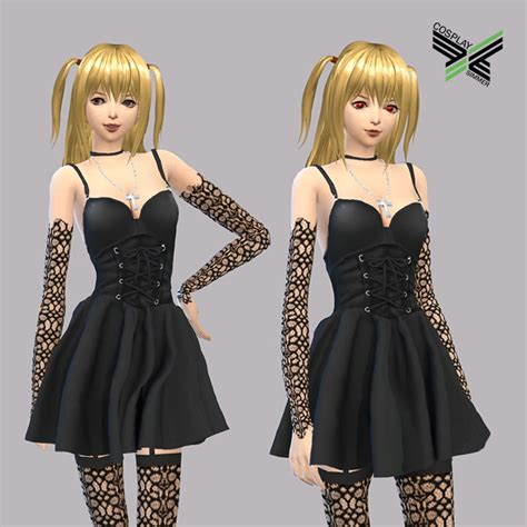 Anime Video Game Custom Content Wip Death Note Misa Amane Sims 4