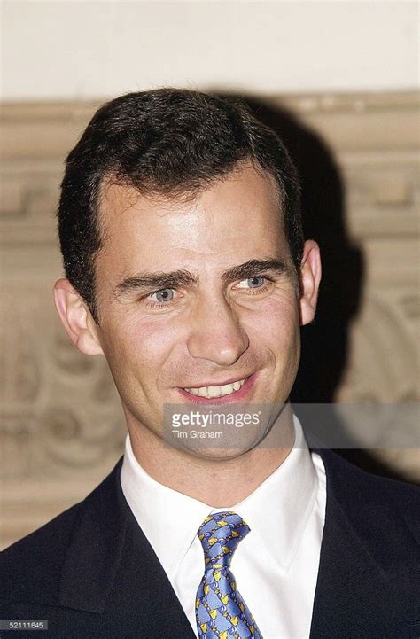 Prince Felipe Prince Of Asturias Attending A Reception At The