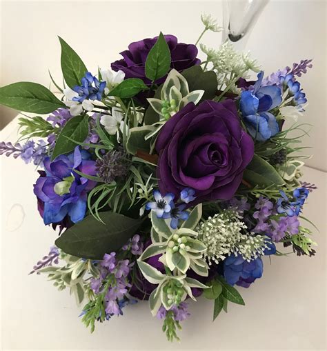Pin By Sally Hudson On Purple Wedding Bouquets Purple Wedding