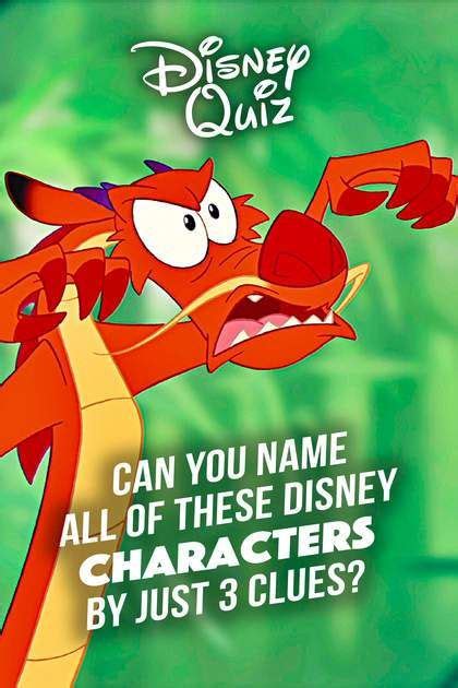 Disney Quiz Can You Name All Of These Disney Characters By Just 3 Clues Disney Quiz Disney