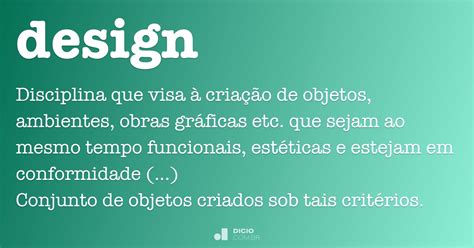 Design Dicio Dicionário Online De Português