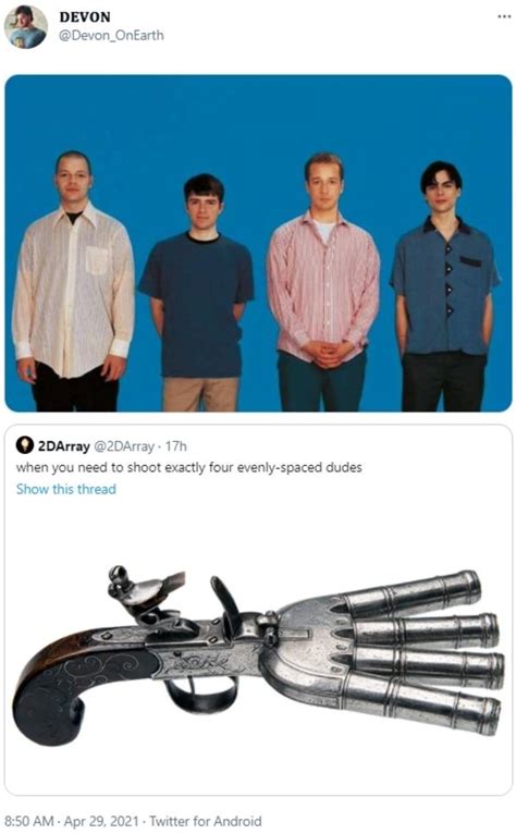 When You Need To Shoot Exactly Four Evenly Spaced Dudes Weezer Blue