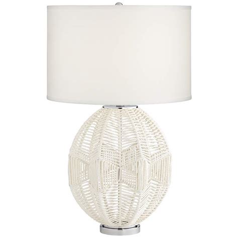 【unique & minimalist design】 the elegant nightstand table lamp is designed for a modern and generous look. North Shore White String Basket Table Lamp - #68R04 ...
