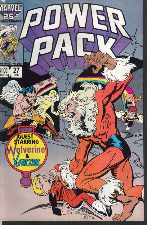 Power Pack 27 Marvel Comic Book 12 1986 Wolverine