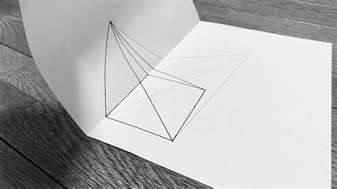 How To Draw 3d Triangle Youtube