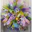 Easter Spiral Wreath • Home Decor Wreaths  Garland Centerpieces
