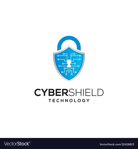Cyber Security Logo Design Royalty Free Vector Image